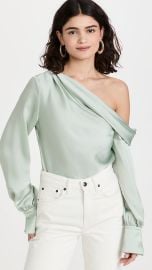 Jonathan Simkhai Alice Classic Woven One Shoulder Top at Shopbop