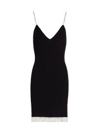 Jonathan Simkhai Bella Compact Rib Diamonte Mini Dress at Saks Fifth Avenue