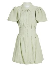 Jonathan Simkhai Callista Puff Sleeve Mini Dress at Intermix