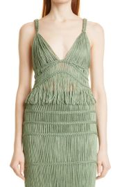 Jonathan Simkhai Claudette MacramCamisole in Jade Size Small at Nordstrom