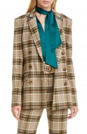 Jonathan Simkhai Double Breasted Plaid Jacket   Nordstrom at Nordstrom