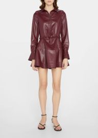 Jonathan Simkhai Elias Vegan Leather Mini Dress at Bergdorf Goodman