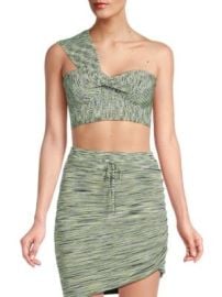 Jonathan Simkhai Elyssa One Shoulder Crop Top on SALE at Saks Off 5th