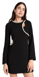 Jonathan Simkhai Katharine Diamante Embroidery Cutout Mini Dress at Shopbop