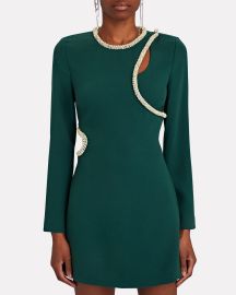 Jonathan Simkhai Katharine Mini Dress In Green reg at Intermix