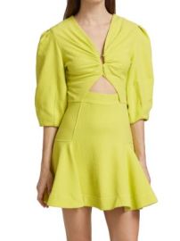 Jonathan Simkhai Kayleigh Ripple Crepe Mini Dress on SALE at Saks Off 5th