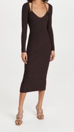 Jonathan Simkhai Liza Scoop Neck Midi Dress at Shopbop