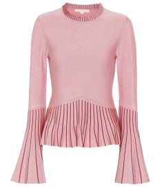 Jonathan Simkhai Metallic Knit Pleated Sweater at Saks Fifth Avenue