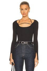 Jonathan Simkhai Minka Long Sleeve Halter Top at Forward