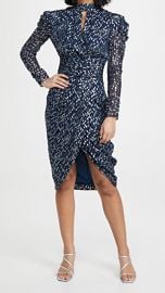 Jonathan Simkhai Reyna Long Sleeve Midi Dress at Shopbop