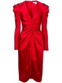 Jonathan Simkhai Ruched Satin Dress - Farfetch at Farfetch