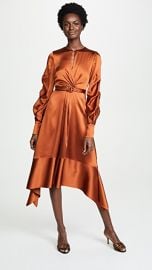 Jonathan Simkhai Satin Keyhole Midi Dress at Shopbop