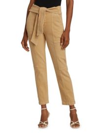 Jonathan Simkhai Standard Henley Tie Waist Pants on SALE at Saks Off 5th