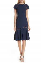 Jonathan Simkhai Stapled Crepe T-Shirt Dress at Nordstrom