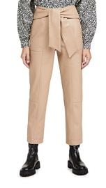 Jonathan Simkhai Tessa Vegan Leather Tie Waist Pants at Shopbop