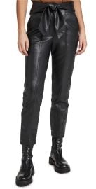 Jonathan Simkhai Tessa Vegan Leather Tie Waist Pants at Shopbop