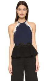 Jonathan Simkhai Tower Mesh Halter Top at Shopbop