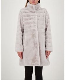 Jones New York Petite Faux-Fur Coat - Macys at Macys