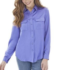 Jones New York Womens Slim Utility Blouse  Reviews - Tops - Women - Macys at Macys