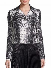 Joneva Splatter-Print Moto Jacket by Diane von Furstenberg at Saks Off 5th