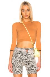 JoosTricot Cropped Sweater in Caramel Sauce   Coal   FWRD at Forward