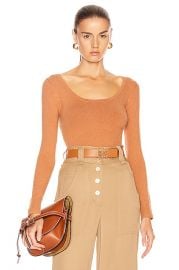 JoosTricot Scoop Neck Sweater in Cinnamon   FWRD at Forward