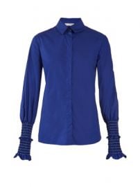 Jorda smocked-cuff cotton-poplin shirt at Matches