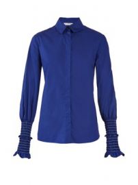 Jorda smocked-cuff cotton-poplin shirt at Matches