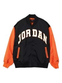 Jordan logo-lettering Bomber Jacket Black at Farfetch