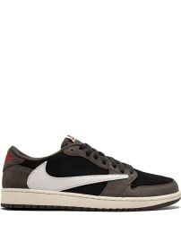 Jordan x Travis Scott Air Jordan 1 Low Sneakers Black at Farfetch