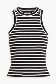 Jordyn Cropped Striped Cotton Blend Jersey Tank at The Outnet