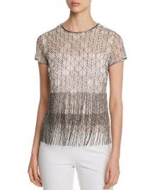 Joselyn Beaded Fringe Blouse at Bloomingdales