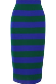 Joseph   Striped knitted midi skirt at Net A Porter