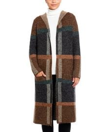 Joseph A Women39s Plaid Coatigan Sweater - Macy39s at Macys