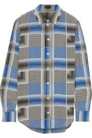 Joseph Gars checked silk crepe de chine shirt at The Outnet