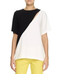 Joseph Marlin Bicolor Top at Bergdorf Goodman