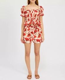 Josie Crop Top Josie Belted Shorts at Macys