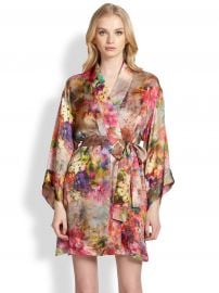 Josie Natori - Whimsical Floral Robe at Saks Fifth Avenue