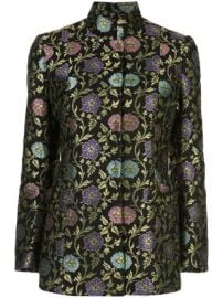 Josie Natori ornate floral jacquard blazer ornate floral jacquard blazer at Farfetch