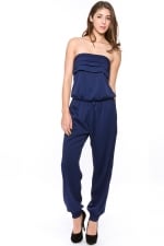 Josslyns blue strapless jumpsuit at Fe