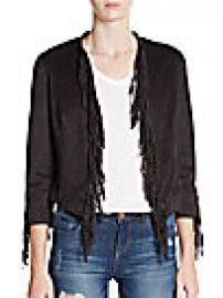 JouJou - Sueded Fringe Jacket at Saks Off 5th