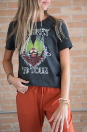 Journey 3979 Tour Graphic Tee in Heather Grey at Duckthreads