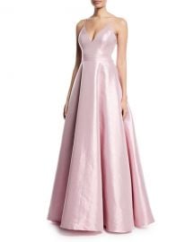 Jovani Taffeta Slip Gown w  Swing Skirt   Neiman Marcus at Neiman Marcus