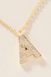 Joya Deco Diamond Monogram Pendant Necklace at Anthropologie