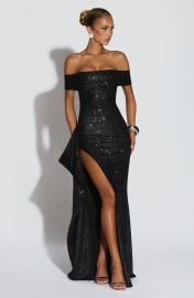 Joyce Maxi Dress - Black Sparkle at Babyboo