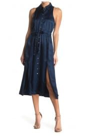 Joyce Sleeveless Tie Waist Midi Dress at Nordstrom Rack