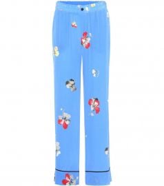 Joycedale printed silk trousers at Mytheresa