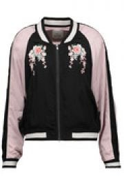 Juanita embroidered satin bomber jacket at The Outnet