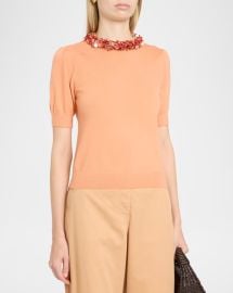 Jude Embellished Merino Sweater at Neiman Marcus