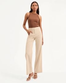 Jude Metallic Pinstripe Pant in NaturalGold at Veronica Beard